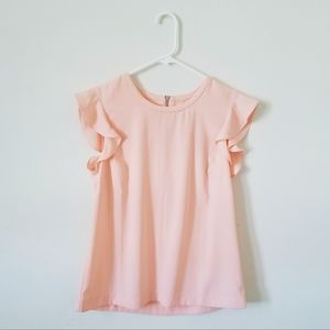 NWT J. Crew Factory Flutter Sleeve Top